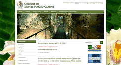 Desktop Screenshot of comune.monteporziocatone.rm.it