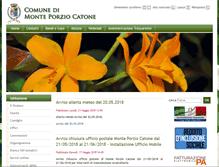 Tablet Screenshot of comune.monteporziocatone.rm.it